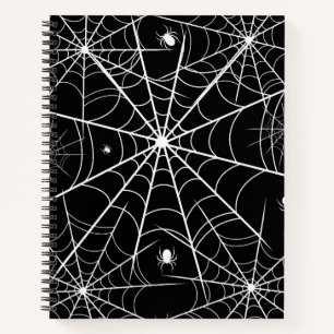 Halloween Spider Web Notizblock