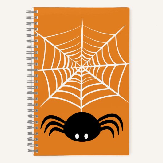 Halloween Spider Web Notizblock (Vorderseite)