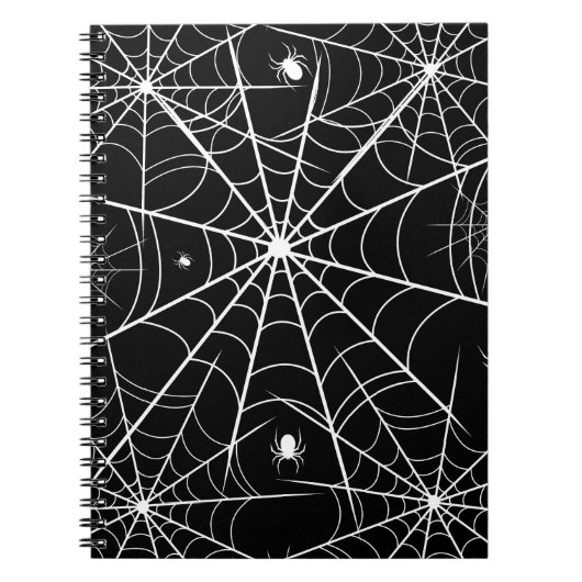 Halloween Spider Web Notizblock (Vorderseite)