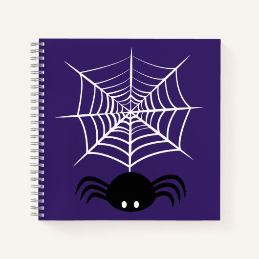 Halloween Spider Web Notizblock (Vorderseite)