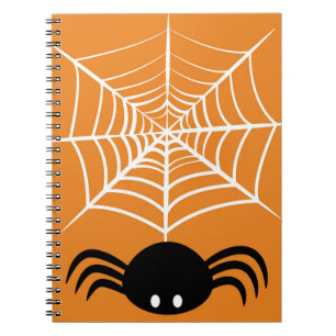 Halloween Spider Web Notizblock