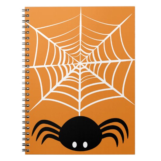 Halloween Spider Web Notizblock (Vorderseite)