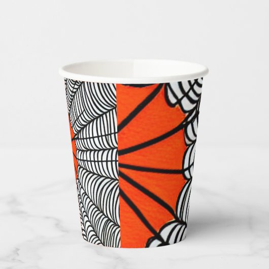 Halloween Spider Web Paper Cups Pappbecher (Links)