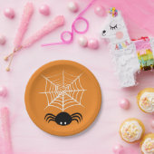 Halloween Spider Web Pappteller (Party)