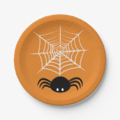 Halloween Spider Web Pappteller (Vorderseite)