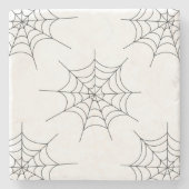 Halloween Spider Web Pattern Stone Untersetzer (Vorderseite)