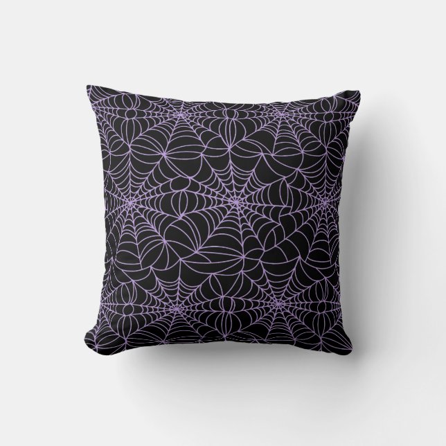 Halloween Spider Web Pillow Kissen (Vorderseite)