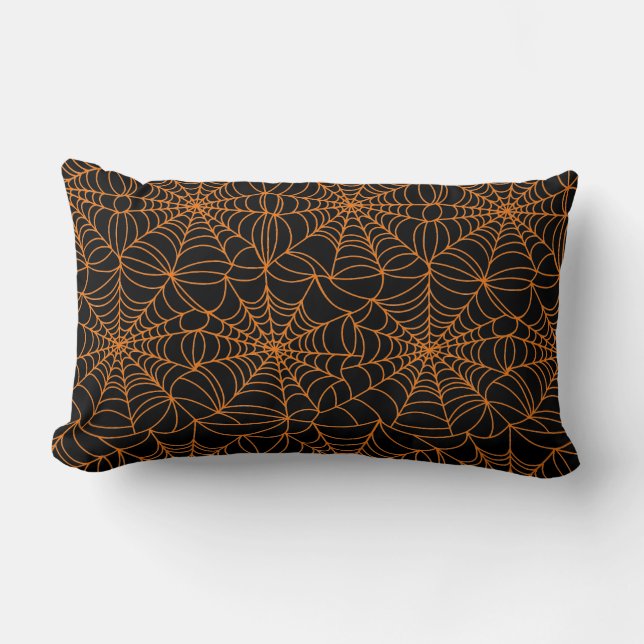 Halloween Spider Web Pillow Lendenkissen (Vorderseite)