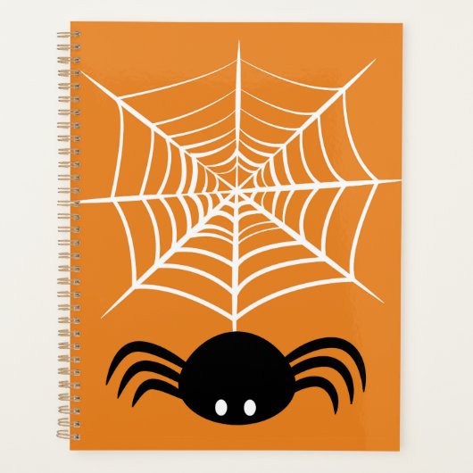 Halloween Spider Web Planer (Vorderseite)