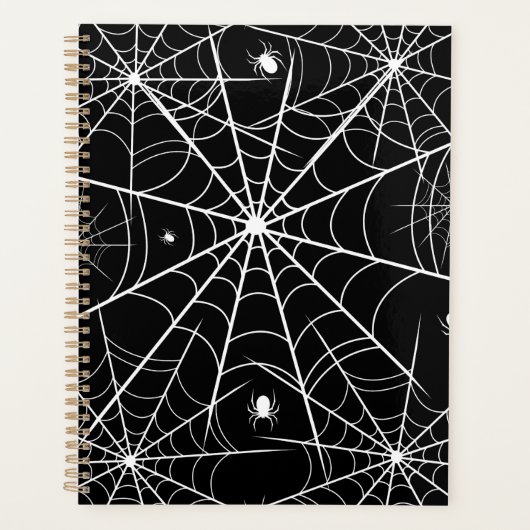 Halloween Spider Web Planer (Vorderseite)