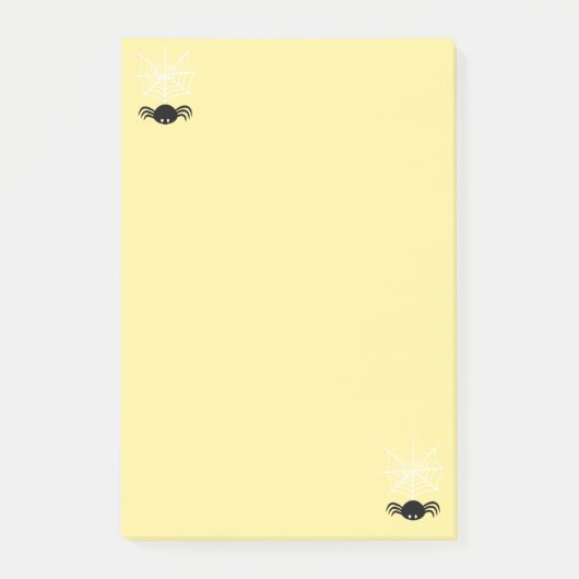 Halloween Spider Web Post-it Klebezettel (Vorderseite)