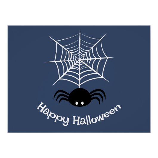 Halloween Spider Web Poster (Vorderseite)