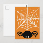 Halloween Spider Web Postkarte (Vorne/Hinten)