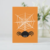 Halloween Spider Web Save The Date (Stehend Vorderseite)