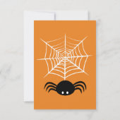 Halloween Spider Web Save The Date (Rückseite)