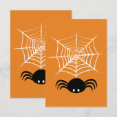 Halloween Spider Web Save The Date (Vorne/Hinten)