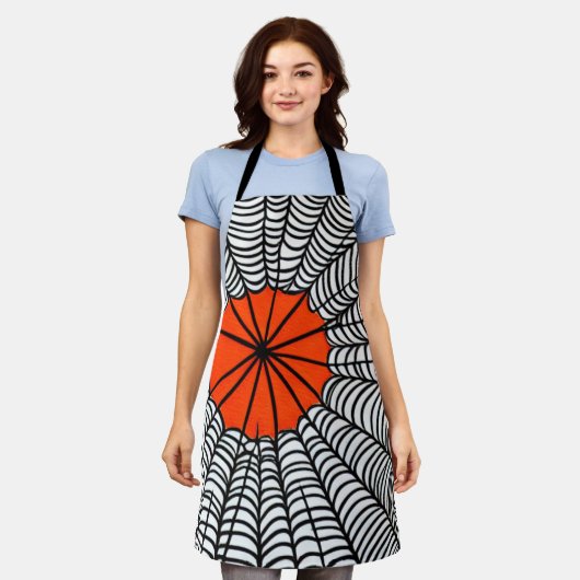 Halloween Spider Web Schürze (Getragen)