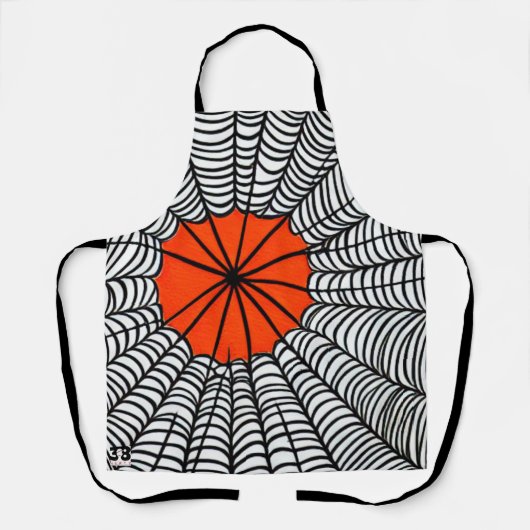 Halloween Spider Web Schürze (Vorderseite)