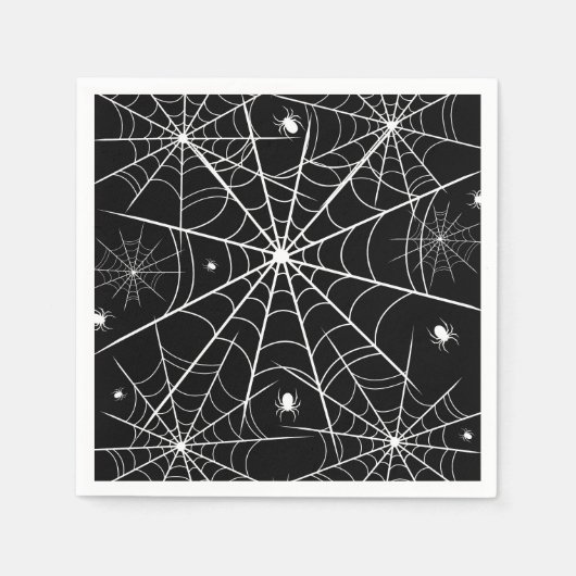 Halloween Spider Web Serviette (Vorderseite)