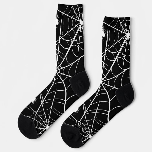 Halloween Spider Web Socken (Linkes Detail)