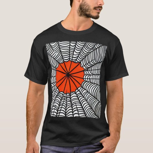 Halloween Spider Web T-Shirt (Vorderseite)