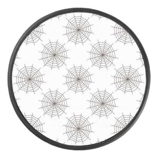 Halloween, Spider Web, Trick oder Treat, Boo Eishockey Puck (Vorderseite)