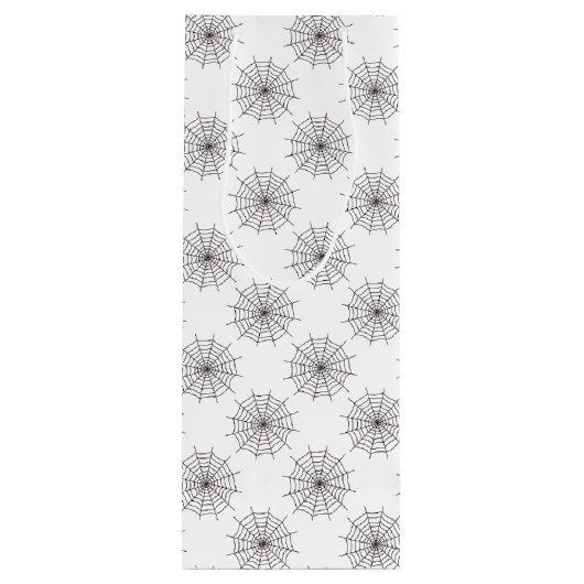 Halloween, Spider Web, Trick oder Treat, Boo Geschenktüte Für Weinflaschen (Rückseite)