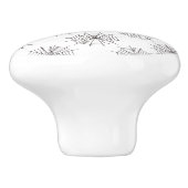 Halloween, Spider Web, Trick oder Treat, Boo Keramikknauf (Seitenansicht)