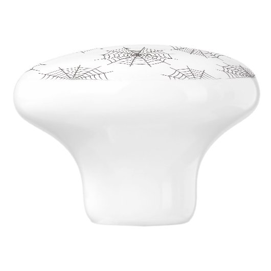 Halloween, Spider Web, Trick oder Treat, Boo Keramikknauf (Seitenansicht)