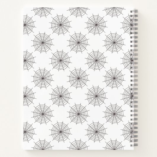 Halloween, Spider Web, Trick oder Treat, Boo Notizblock (Rückseite)