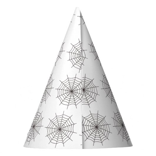Halloween, Spider Web, Trick oder Treat, Boo Partyhütchen (Rückseite)
