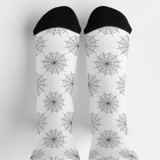 Halloween, Spider Web, Trick oder Treat, Boo Socken (Oben)