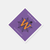 Halloween Spider Web Trick oder Treat Monogram Serviette (Ecke)
