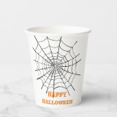 Halloween Spider Web und Eyeballs Pappbecher (Vorderseite)