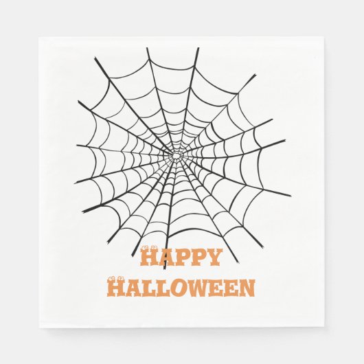 Halloween Spider Web und Eyeballs Serviette (Vorderseite)