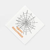 Halloween Spider Web und Eyeballs Serviette (Ecke)