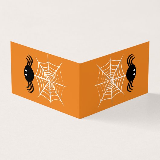 Halloween Spider Web Visitenkarten (Vorderseite)
