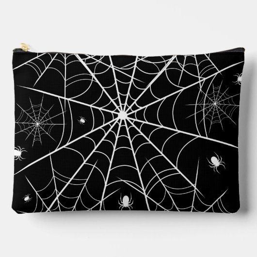 Halloween Spider Web Zubehörtasche (Vorderseite)
