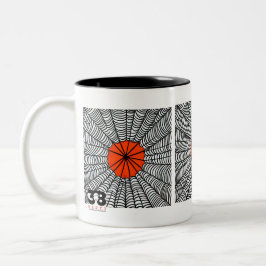 Halloween Spider Web Zweifarbige Tasse