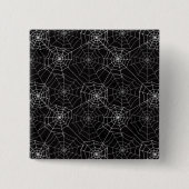 Halloween Spider Webmuster | Button (Vorderseite)