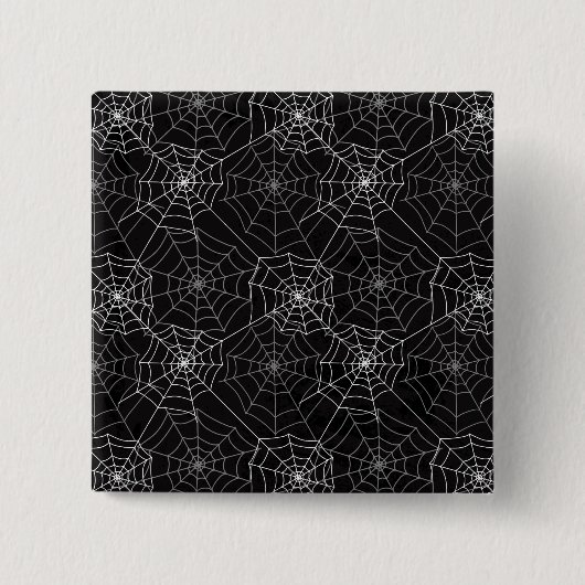 Halloween Spider Webmuster | Button (Vorderseite)