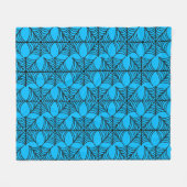 Halloween Spider Webs auf Blue Fleecedecke (Vorderseite (Horizontal))