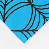 Halloween Spider Webs auf Blue Fleecedecke (Ecke)