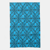 Halloween Spider Webs auf Blue Geschirrtuch (Vertikal)