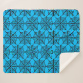 Halloween Spider Webs auf Blue Sherpadecke (Vorderseite (Horizontal))