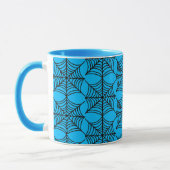 Halloween Spider Webs auf Blue Tasse (Links)