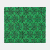 Halloween Spider Webs auf Green Fleecedecke (Vorderseite (Horizontal))