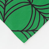 Halloween Spider Webs auf Green Fleecedecke (Ecke)