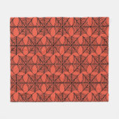 Halloween Spider Webs auf Orange Fleecedecke (Vorderseite (Horizontal))