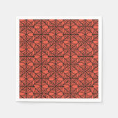 Halloween Spider Webs auf Orange Serviette (Vorderseite)